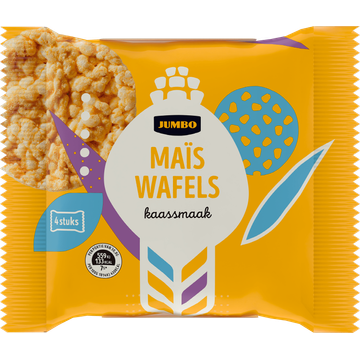 Jumbo Maïswafels Kaassmaak 16 Stuks 4 x 30,8 g
