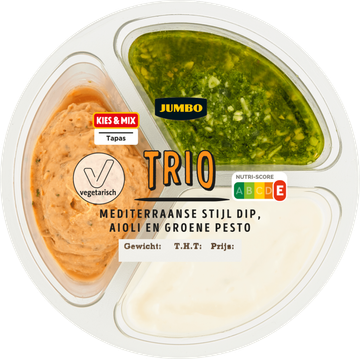 Jumbo Trio Dip Mediterraanse Stijl 150 g
