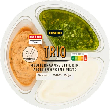Jumbo Trio Dip Mediterraanse Stijl 150 g