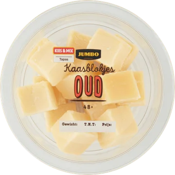 Jumbo Kaasblokjes Oud 48+ 100 g