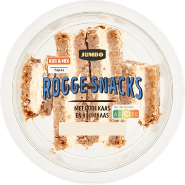 Jumbo Rogge Snacks met Oude Kaas en Roomkaas 100 g