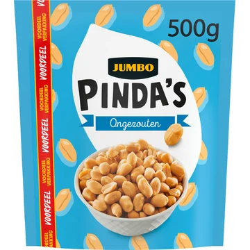 Jumbo Pinda's Ongezouten Voordeelverpakking 500 g