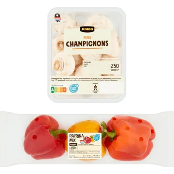 Jumbo Paprika en Champignons