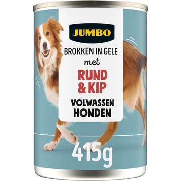 Jumbo Brokken in Gelei met Rund & Kip 415 g