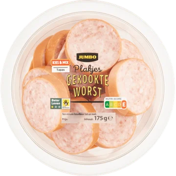 Jumbo Plakjes Gekookte Worst 175 g