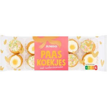 Jumbo Paaskoekjes met Suikerdecoratie 175 g
