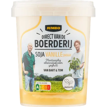 Jumbo Direct van de Boerderij Soja Vanillesmaak Plantaardig Alternatief 400 g
