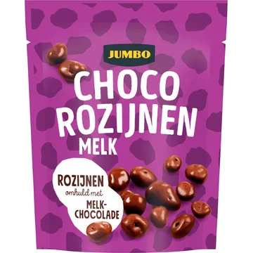 Jumbo Choco Rozijnen Melk 200 g