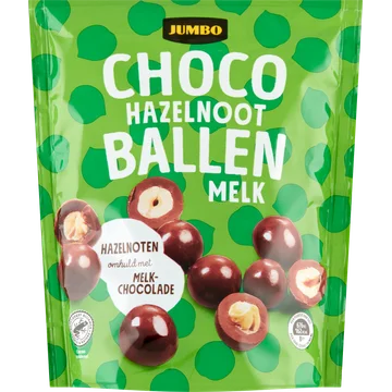 Jumbo Choco Ballen Hazelnoot Melk 200 g