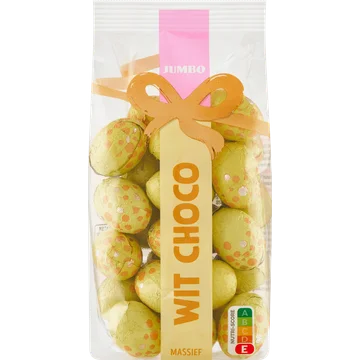 Jumbo Paaseitjes Witte Chocolade Massief 200 g