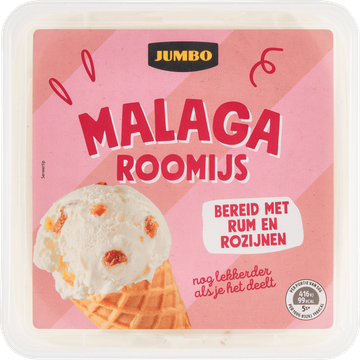 Jumbo Malaga Roomijs 500 g