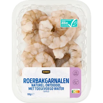 Jumbo Roerbakgarnalen Naturel 190 g