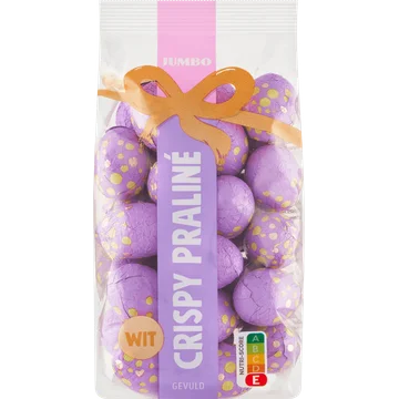 Jumbo Paaseitjes Wit Crispy Praliné Gevuld 200 g