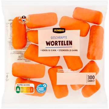 Jumbo Geschrapte Wortelen 300 g