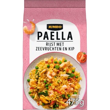 Jumbo Paella Rijst met Zeevruchten en Kip 475 g