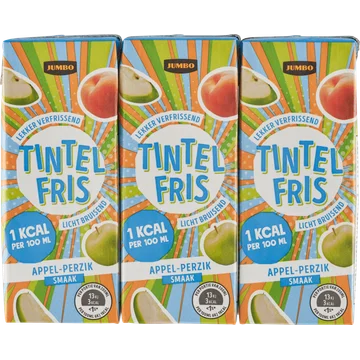 Jumbo Tintelfris Appel-Perzik Smaak 6 x 200ML