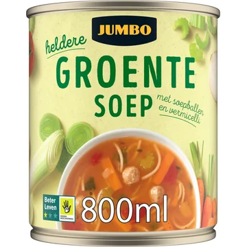 Jumbo Groentesoep met Soepballen en Vermicelli 800ML