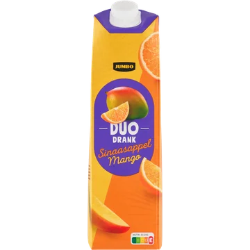 Jumbo Duo Drank Sinaasappel Mango 1 L