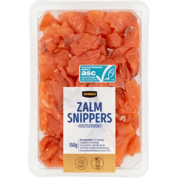 Jumbo Zalmsnippers Houtgerookt 150 g