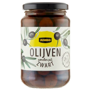 Jumbo Zwarte Olijven Zonder Pit 340 g