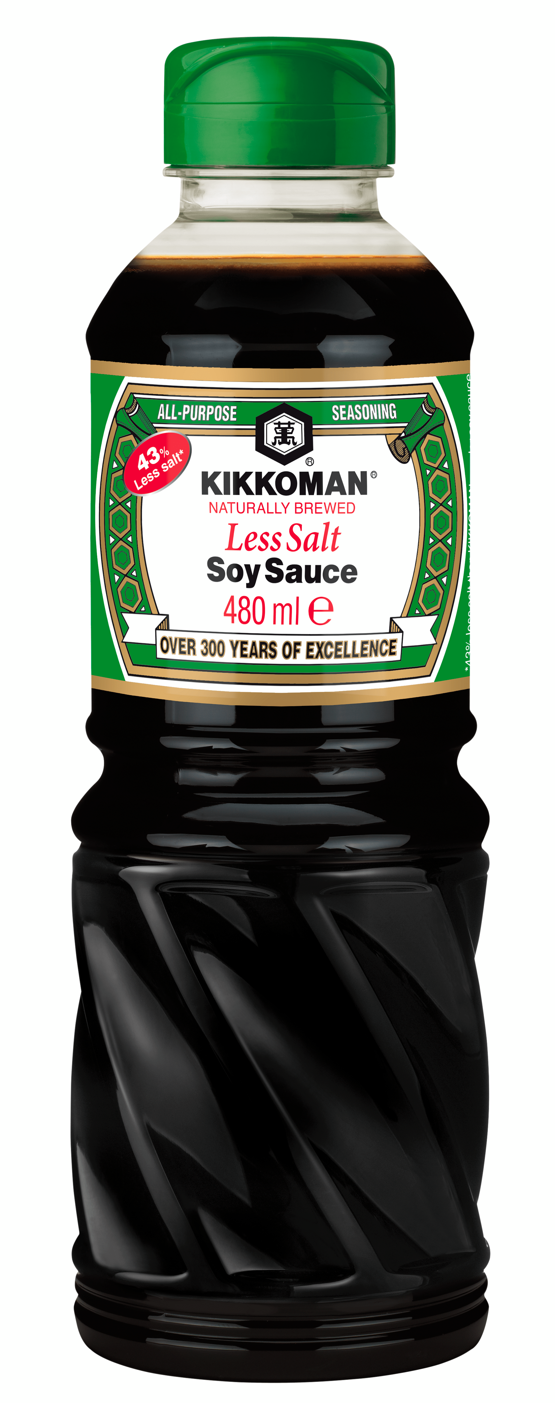 Kikkoman Sojasaus Less Salt Fles 480 ml