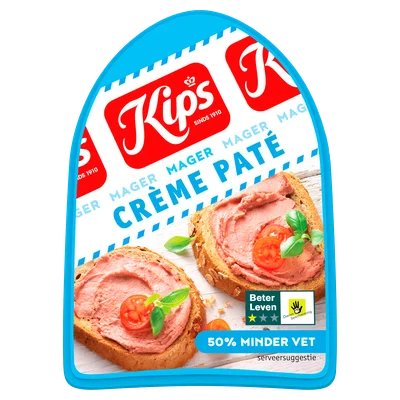 Kips Magere smeerpaté creme Kuipje 125 g