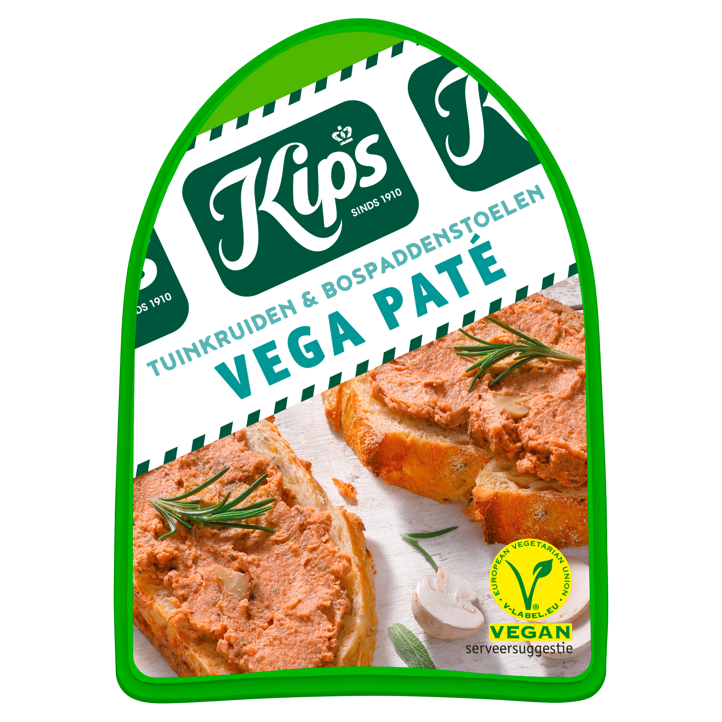 Kips Vega pate tuinkruiden &amp; bospaddestoel Kuipje 125 g