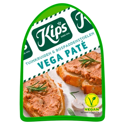 Kips Vega pate tuinkruiden &amp; bospaddestoel Kuipje 125 g