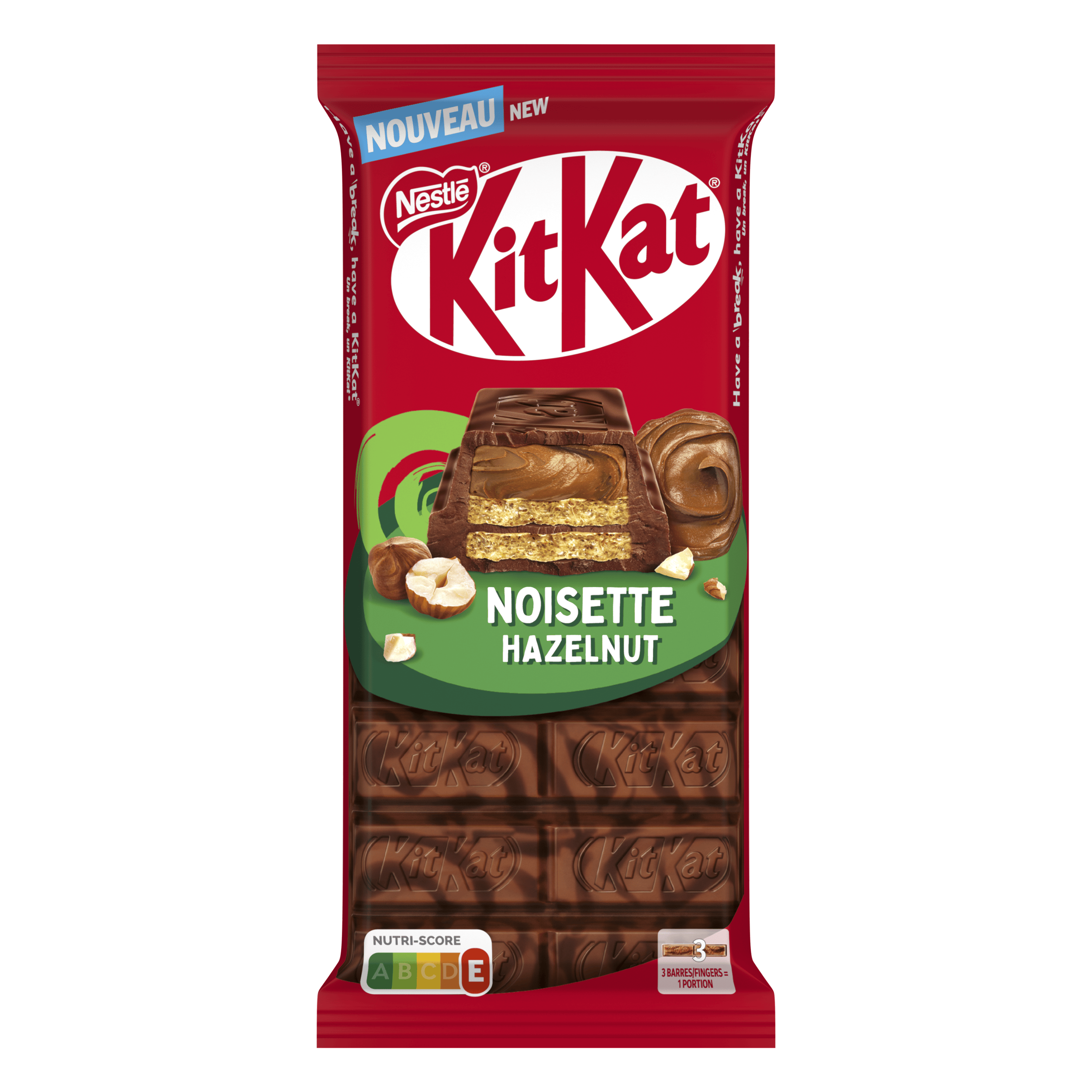 KitKat Chocoladereep hazelnut Wikkel 99 g