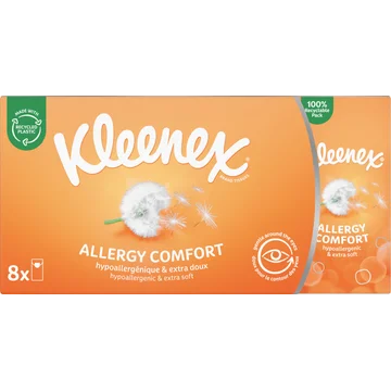 Kleenex Allergy Comfort Tissues 4-Laags 8 Stuks