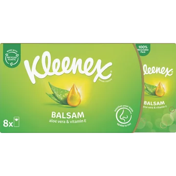 Kleenex Balsam Aloe Vera & Vitamin E 8 Stuks