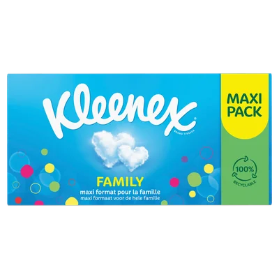 Kleenex Family tissues Doos 128 st
