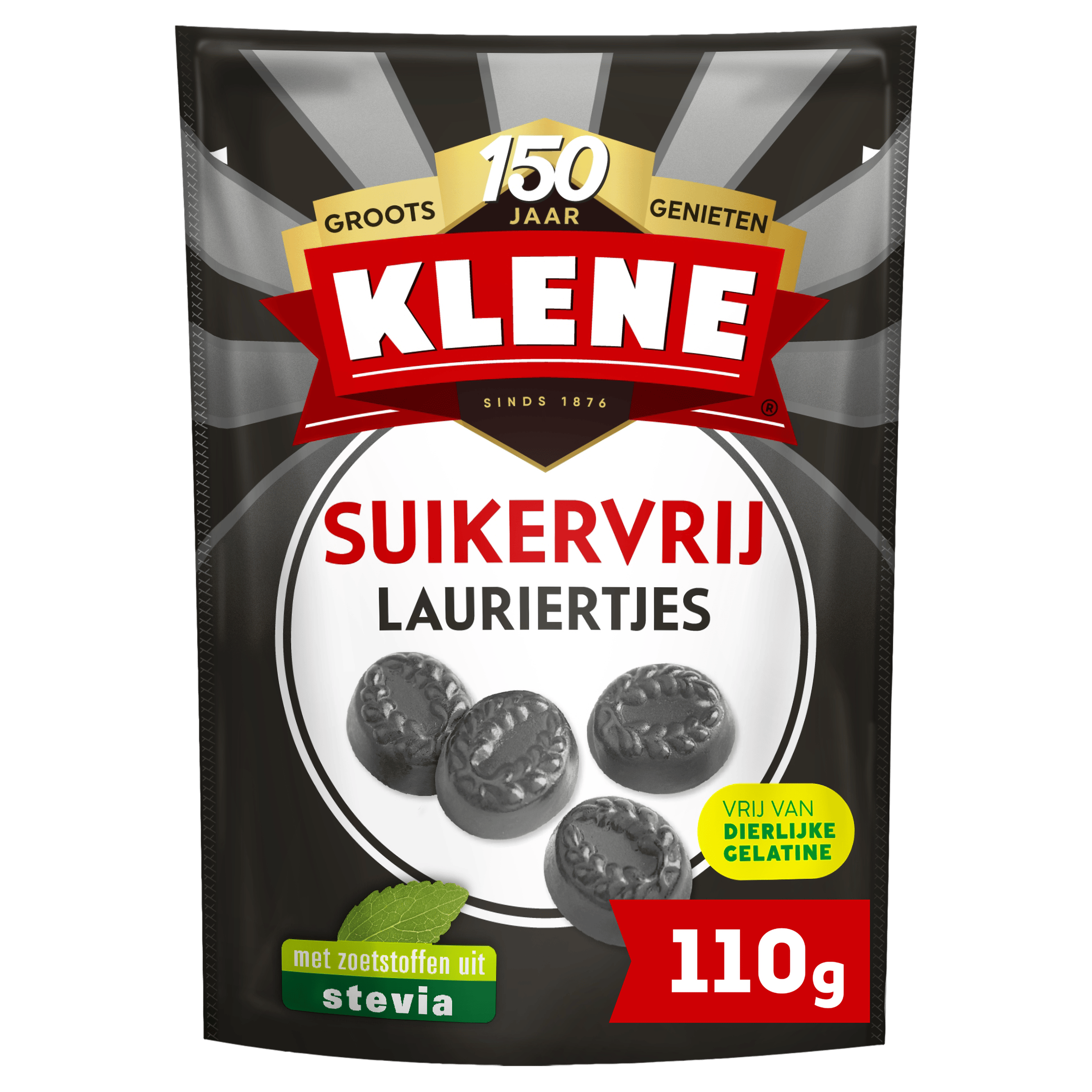 Klene Drop Lauriertjes Suikervrij 110g