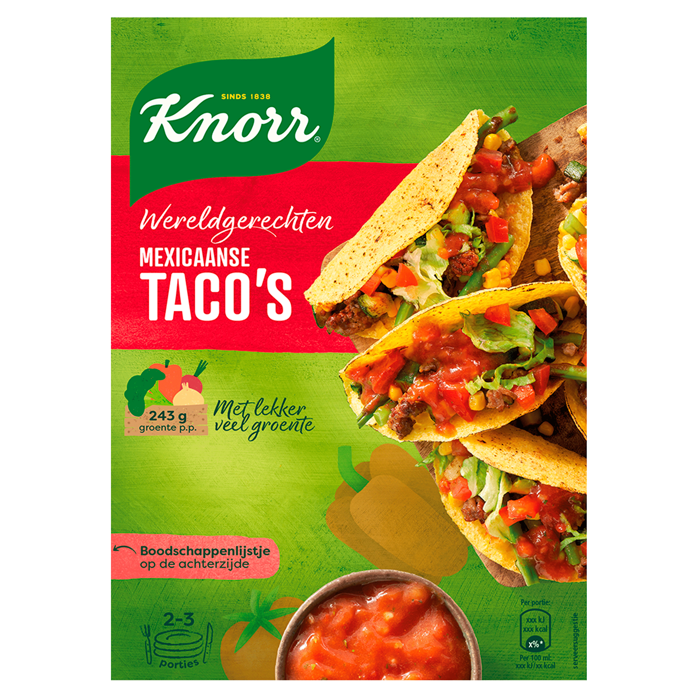 Knorr Wereldgerecht Taco's Doos 136 g