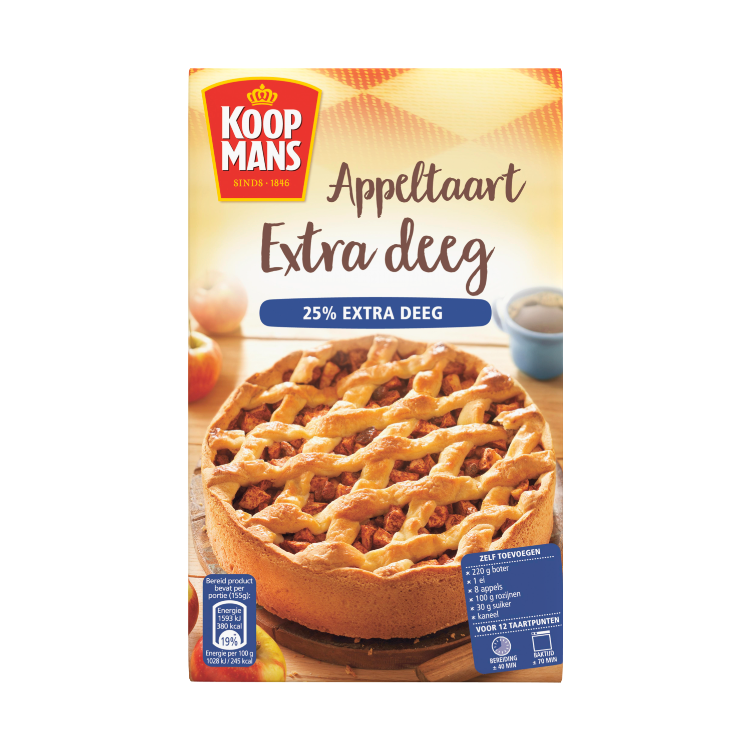 Koopmans Appeltaartmix extra deeg