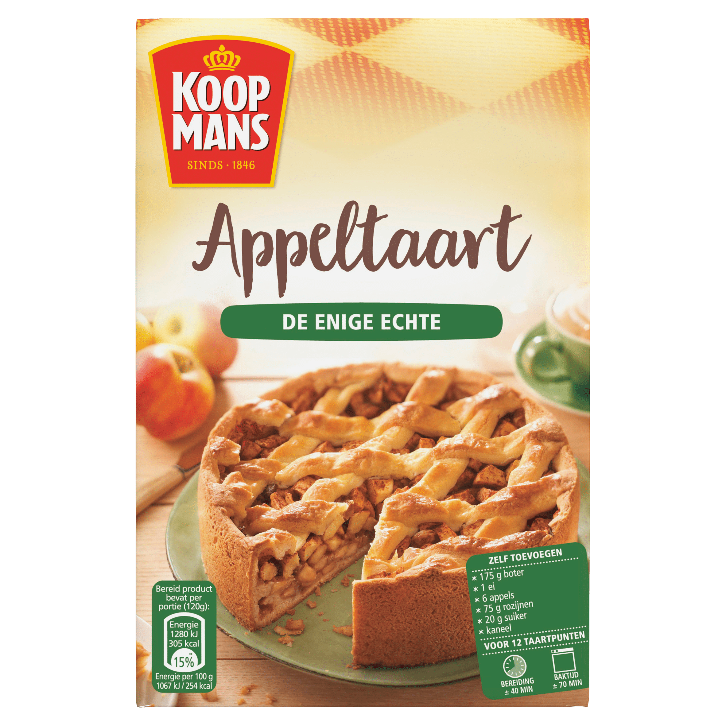 Koopmans Appeltaart bakmix Pak 440 g