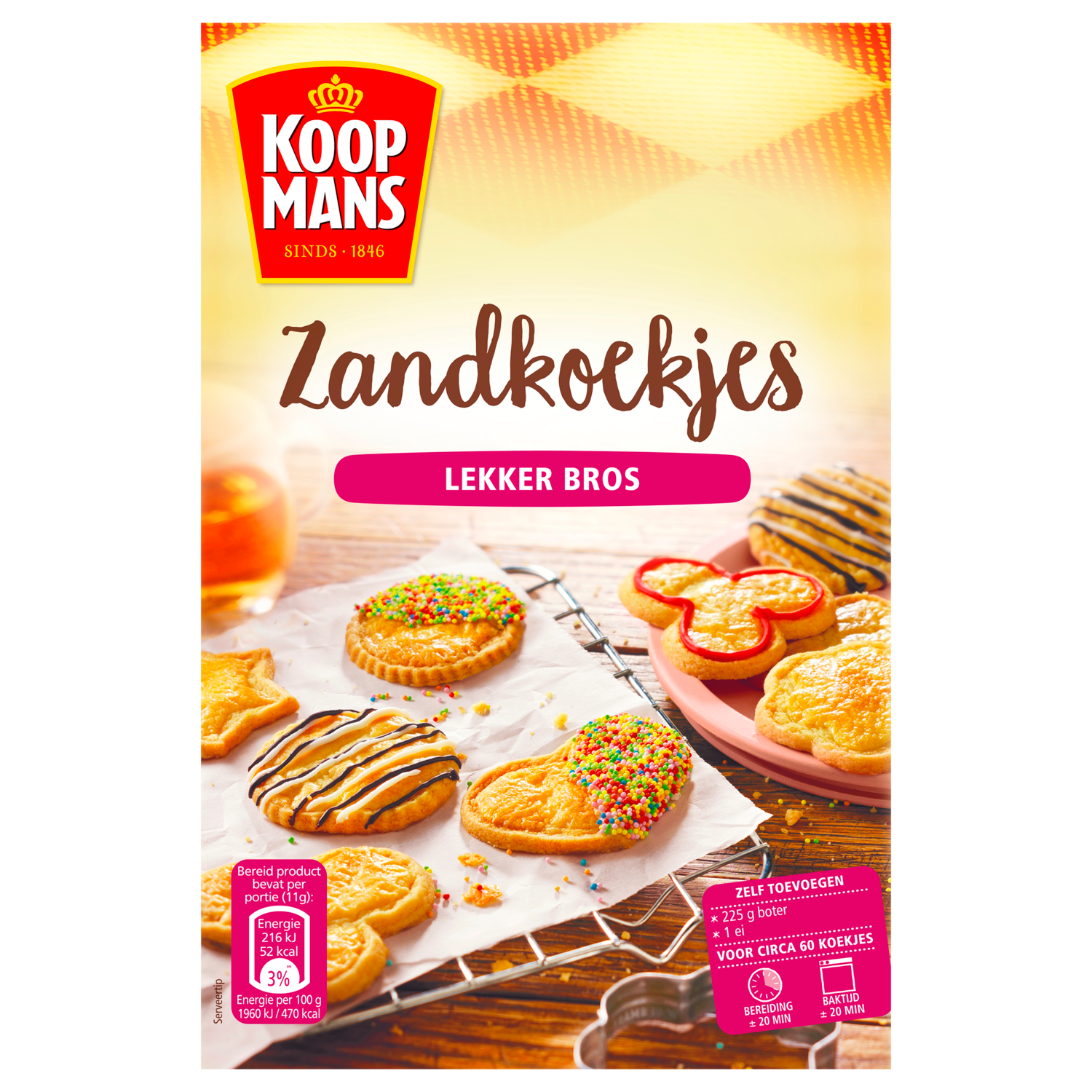 Koopmans Zandkoekjes bakmix