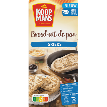 Koopmans Grieks brood uit de pan 400 gr Doos 400 g