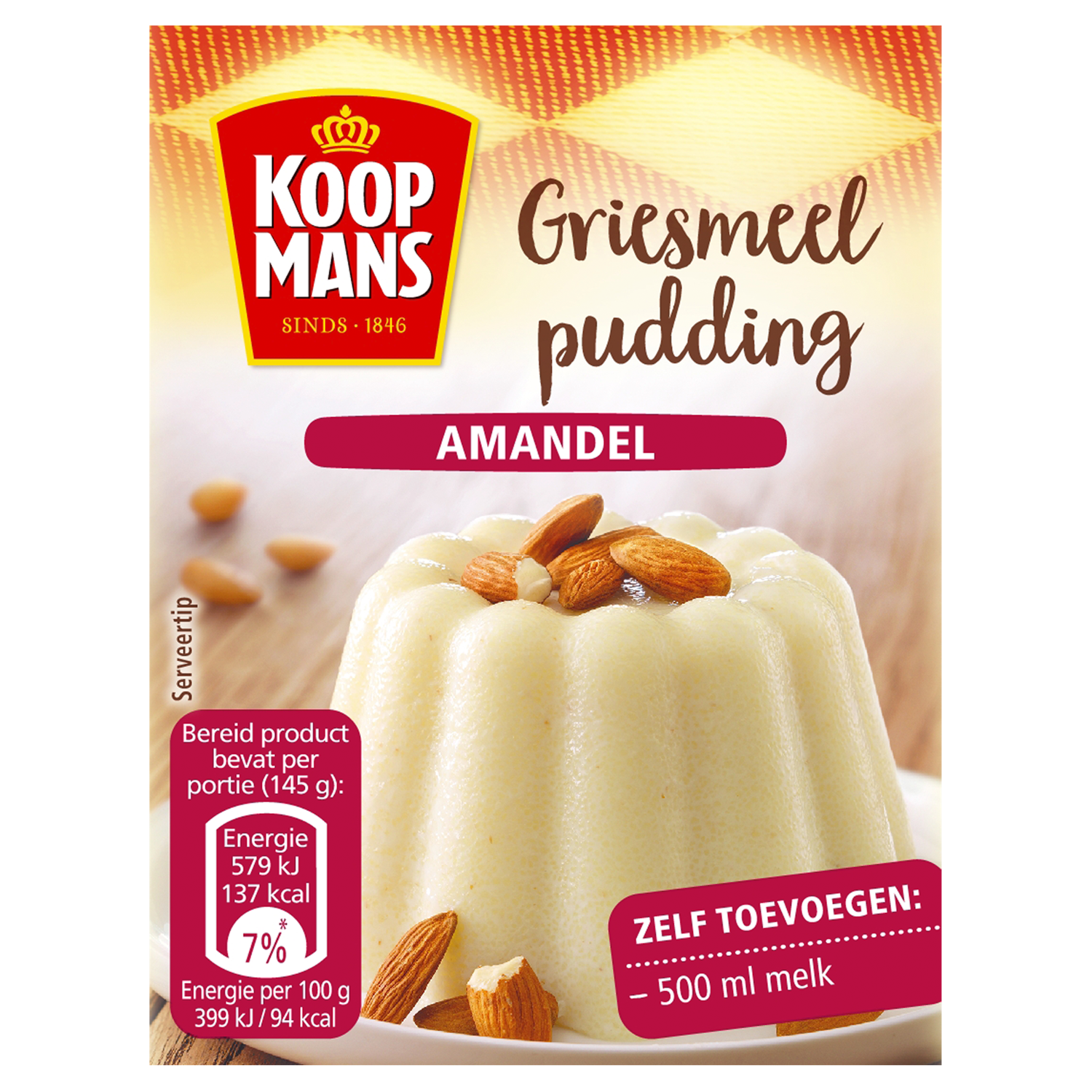 Koopmans Griespudding amandeltjes