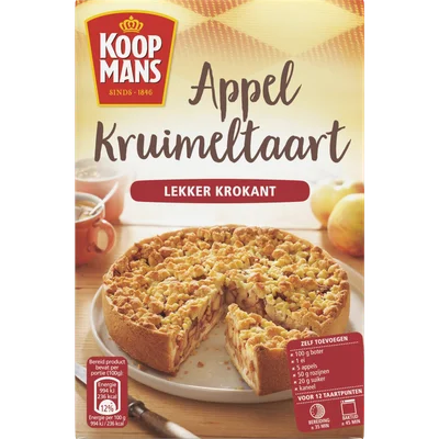 Koopmans Appel kruimeltaart mix