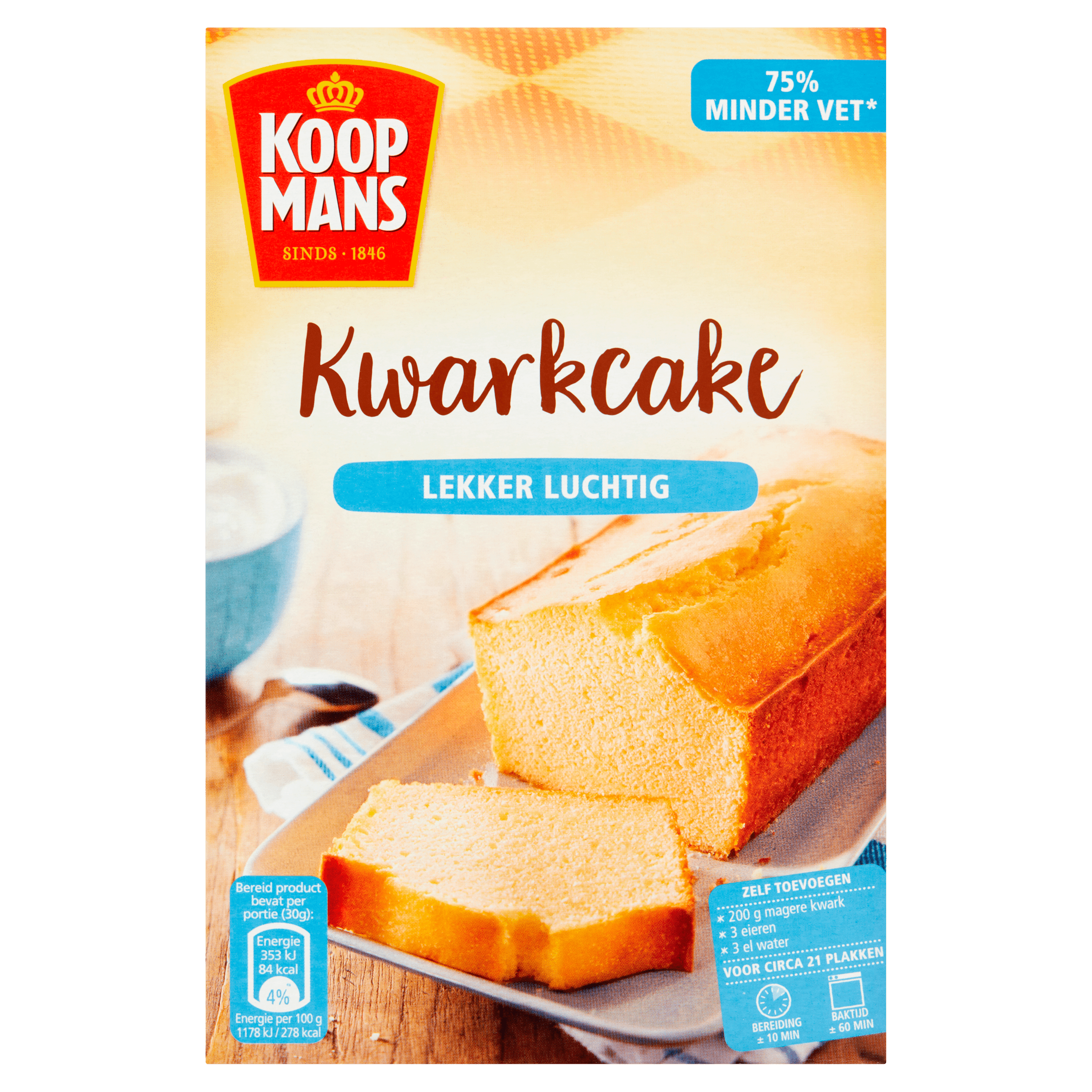Koopmans Kwarkcake bakmix Doos 400 g