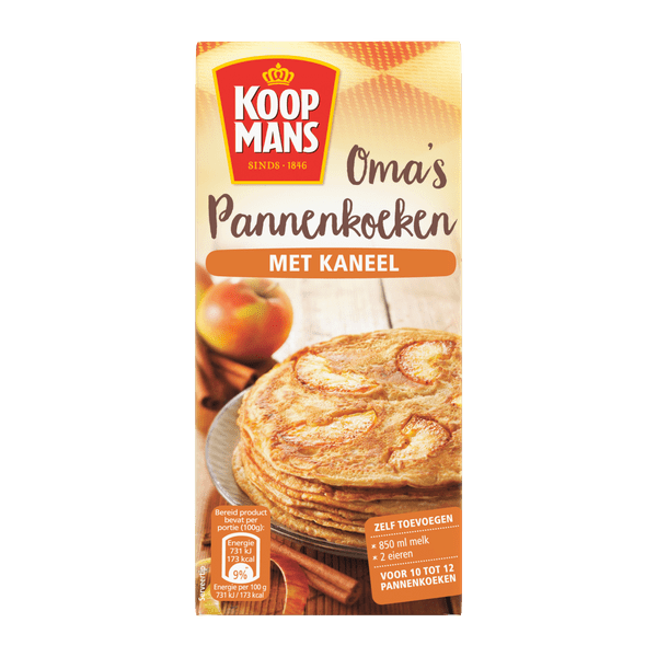 Koopmans Oma's pannenkoekenmix kaneel Pak 400 g
