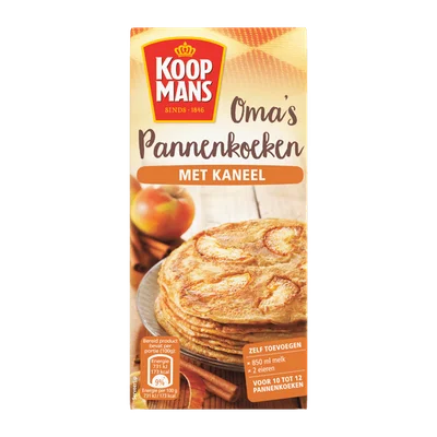 Koopmans Oma's pannenkoekenmix kaneel Pak 400 g