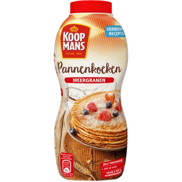 Koopmans Pannenkoekenmix meergranen schudfles Fles 175 g