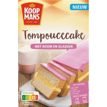 Koopmans Tompoucecake Met Room En Glazuur 350 g