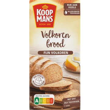 Koopmans Broodmix Fijn Volkoren Brood 450 g