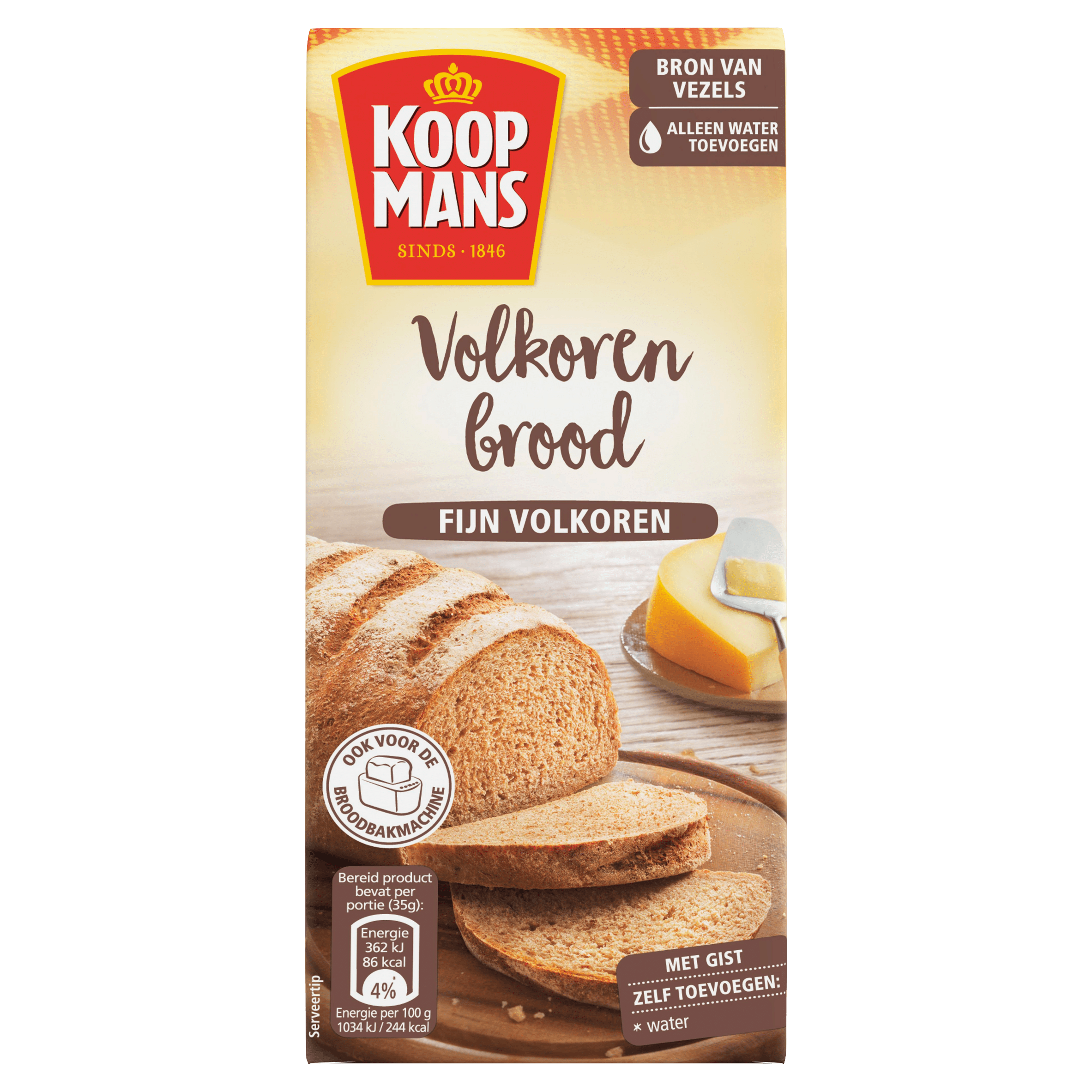 Koopmans Broodmix volkoren