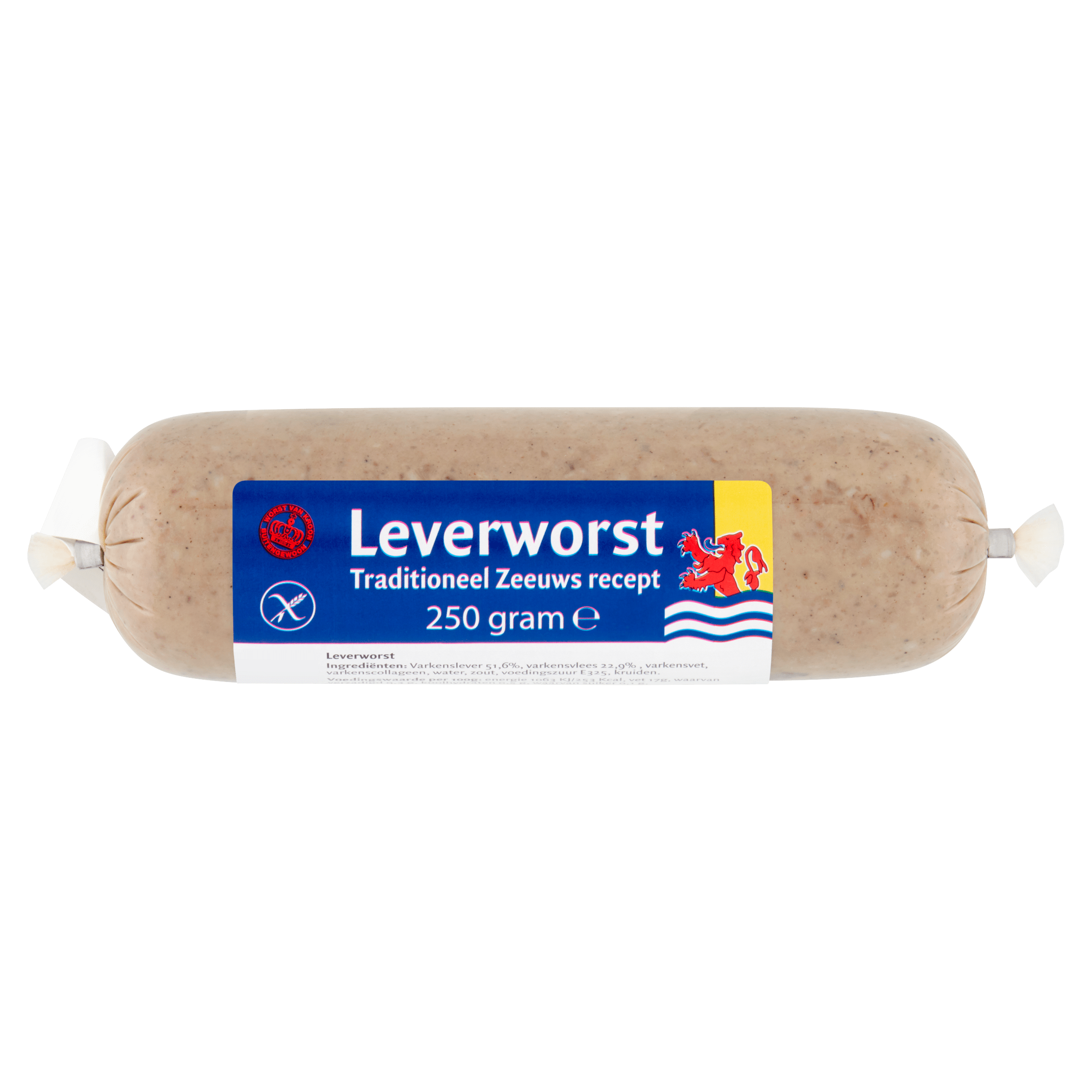Kroon Zeeuwse leverworst Krimp 250 g