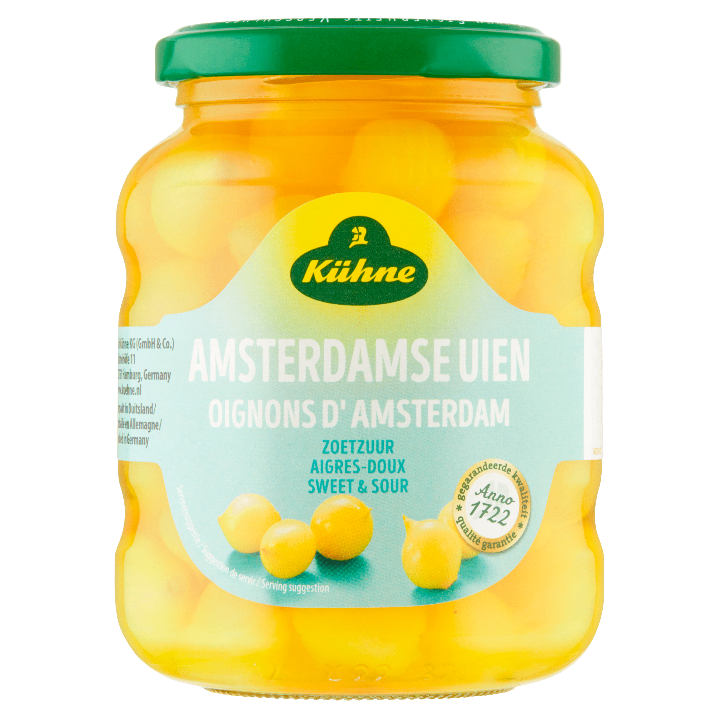 Kuhne Amsterdamse uien 370 ml Pot 330 g