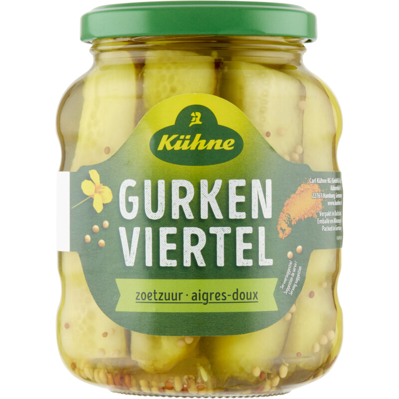 Kühne Gurken viertel zoetzuur
